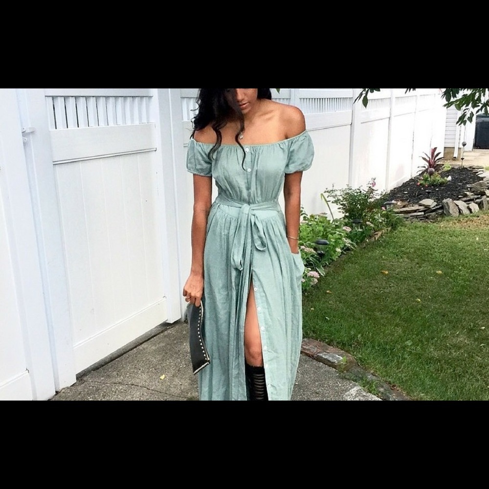 Mara Hoffman Sage Off the Shoulder Dress